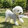 Soft Dog Thermal Shirt High Collar Striped Sweatshirt Pet Warm Sweater  Cold Weather