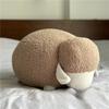 Cartoon Cute White And Brown Sheep Plush Doll Pillows For  Room And Sofa Decorat