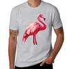 Sequin Printed Tropical Flamingo Bird TShirt Vintage Clothes Korean Fashion Mens Workout Shirts