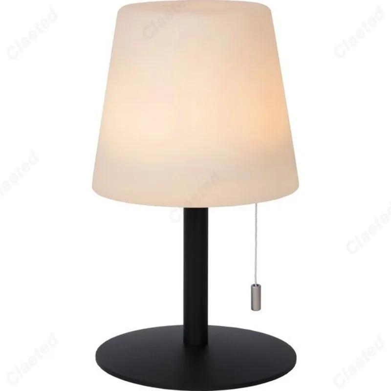 Simple LED Drawstring Adjustable Color Changing Small Desk Lamp USB Charging Bedroom Bedside Lighting Restaurant Atmosphere