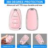 QBUC Key Fob Cover for Chevy, Car Key Fob Case with Keychain for Equinox 2018- Sonic 2017- Spark 2016- Traverse Trailblazer Trax Accessories