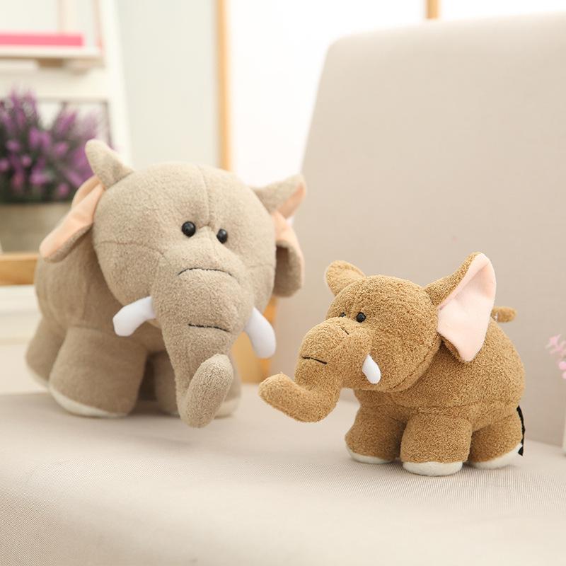 Adorable Hippo Elephant Plush Toy - Children's Soothing Doll & Zoo Animal Souvenir Gift