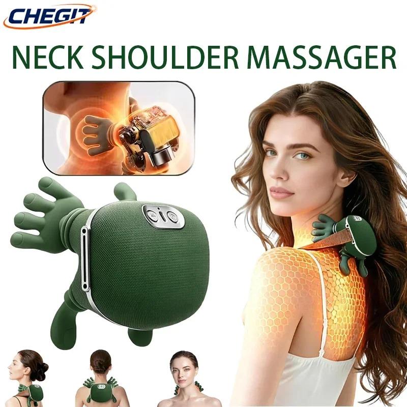 2026 New Neck Shoulder Massager Finger Pressure Shiatsu Neck Back and Shoulder Massager Electric Kneading Neck Deep Massage Muscle Relax
