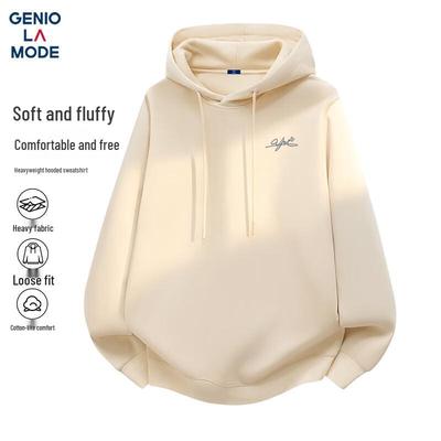 GENIOLAMODE Men's Heavyweight Printed Casual Hoodie