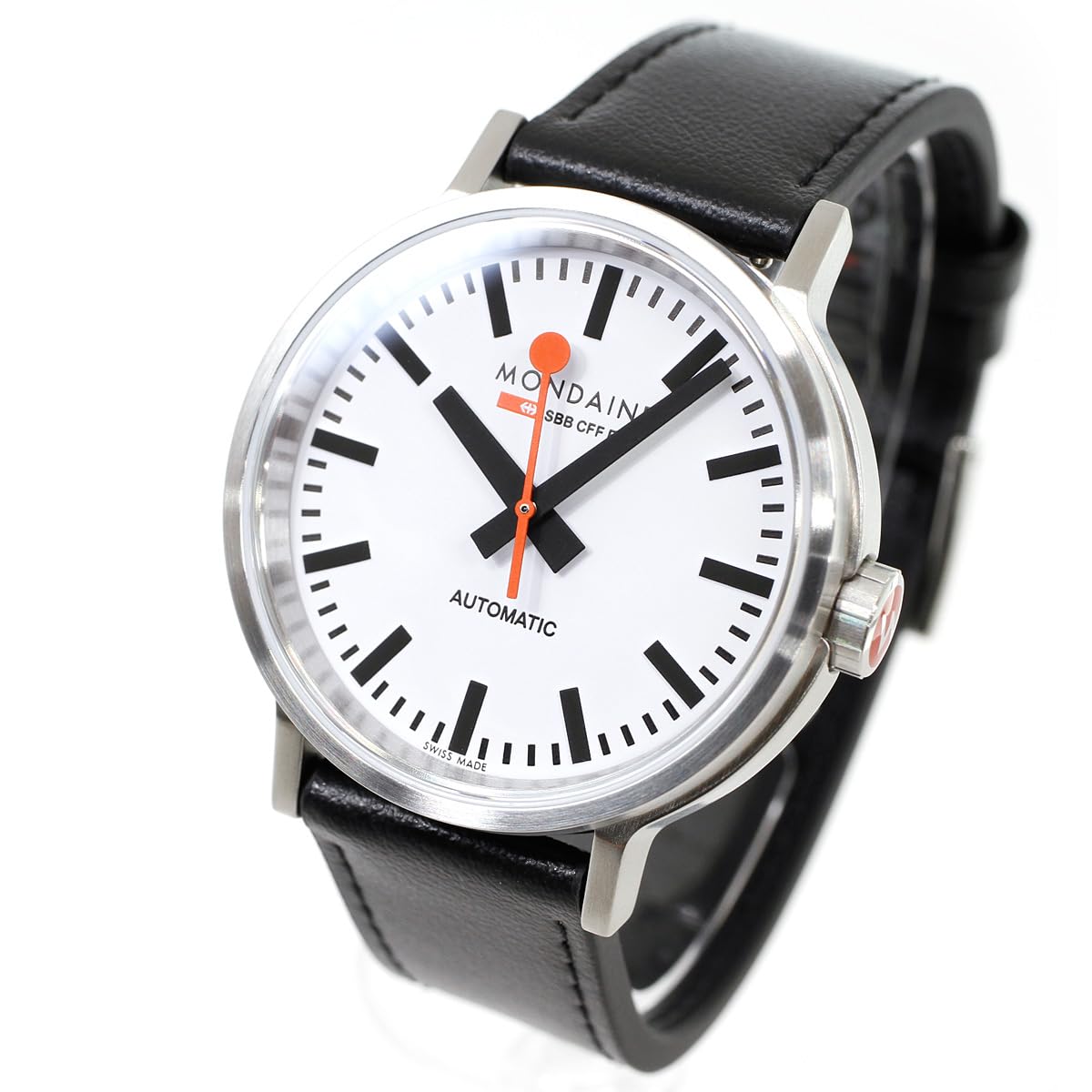 

MONDAINE Automatic Watch Original Automatic 41mm Black Leather The Original Imported [Mondaine] Men s Women s MST.4161B.LB [Звичайний продукт]