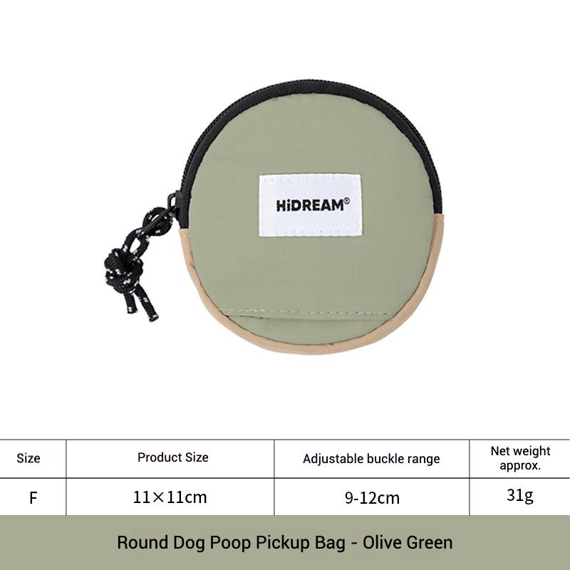 Stylish Adjustable Lightweight Nylon Pet Litter Bag Holder Waterproof Multifunctional Portable Outdoor Pet Poop Bag Cats