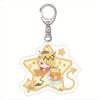 Anime Welcome To Demon-School Iruma-kun Keychain Figure Suzuki Iruma Valac Clara Key Chain Acrylic Keyring Car Bag Decoration
