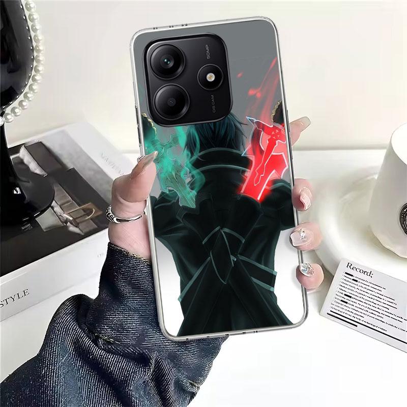 

Мягкий чехол для телефона Sword Art Online Кирито для Xiaomi Redmi Note 15 14 14S 13 12 Pro Plus 12S 11 11S 11E 10 10S 11T 5G Fundas Coque Redmi Note 11T 5G