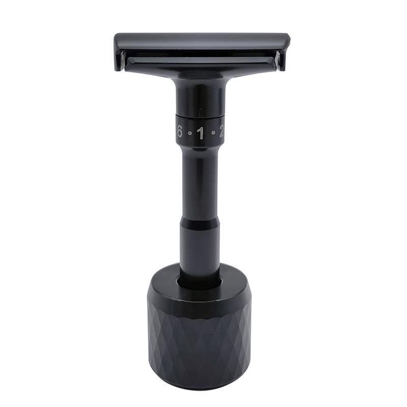 Men's Dual-Sided Alloy Shaving Razor Organizer Base
