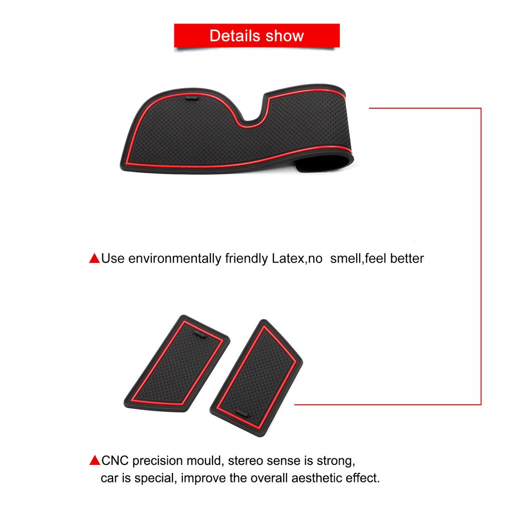 for Acura MDX 2025-2025 Car Gate Slot Mat Interior Accessories Non-Slip Mats Cup Holders Protective Pads