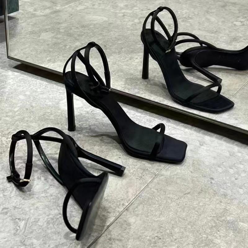 

High Heels Women s Sandals Summer Fashion Elegant High Heels Open-toed Banquet Shoes Women s Shoes 35 чорний
