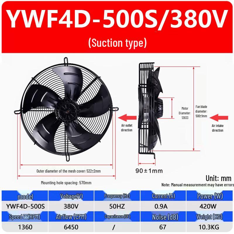 Tai Ju Fu External Rotor Axial Flow Fan CN plug (adapter included)