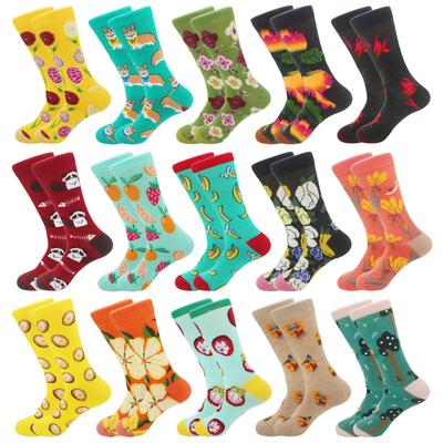 2023 Trendy Cartoon Animal & Fruit Cotton Socks - Mid-tube Unisex