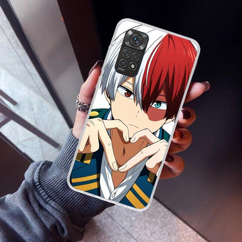 Todoroki Shoto MHA My Hero Phone Case For Xiaomi Redmi Note 10 11 12 13 14 15 Pro Plus 11S 12S 14S 11T 11E 10S Soft TPU Back Cov