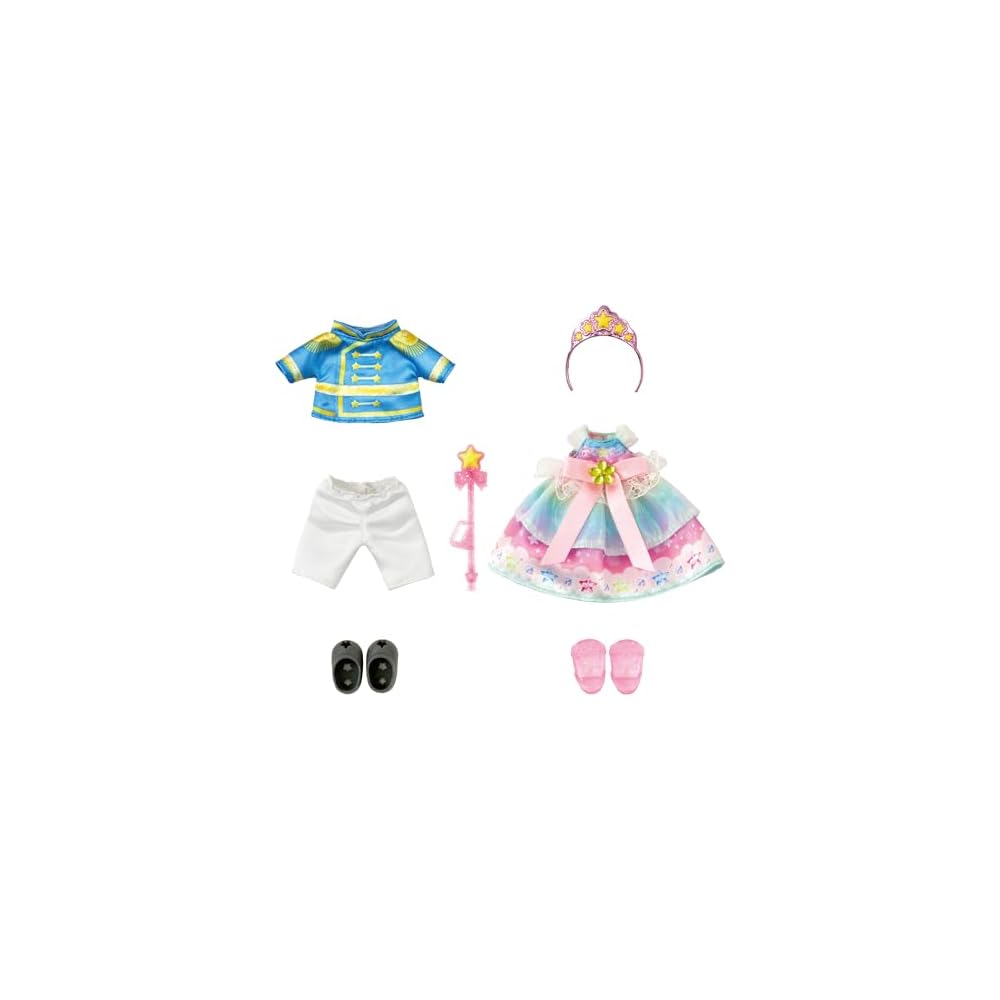 Pilot Corporation Pocket Mel-chan Dress-Up Set Rainbow Dress and Tuxedo Set