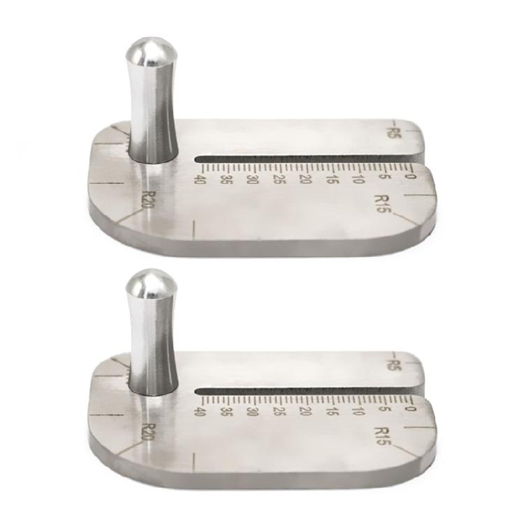 Leather Stitching Punch Aid Plate Stainless Steel Punching Aid Plate Tool Leather Work Tool for Leather Belt Strap 1