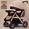 Lightweight Two-Way Baby Stroller: Foldable, High Landscape Design for Sitting or Lying Down, Ideal for Newborns