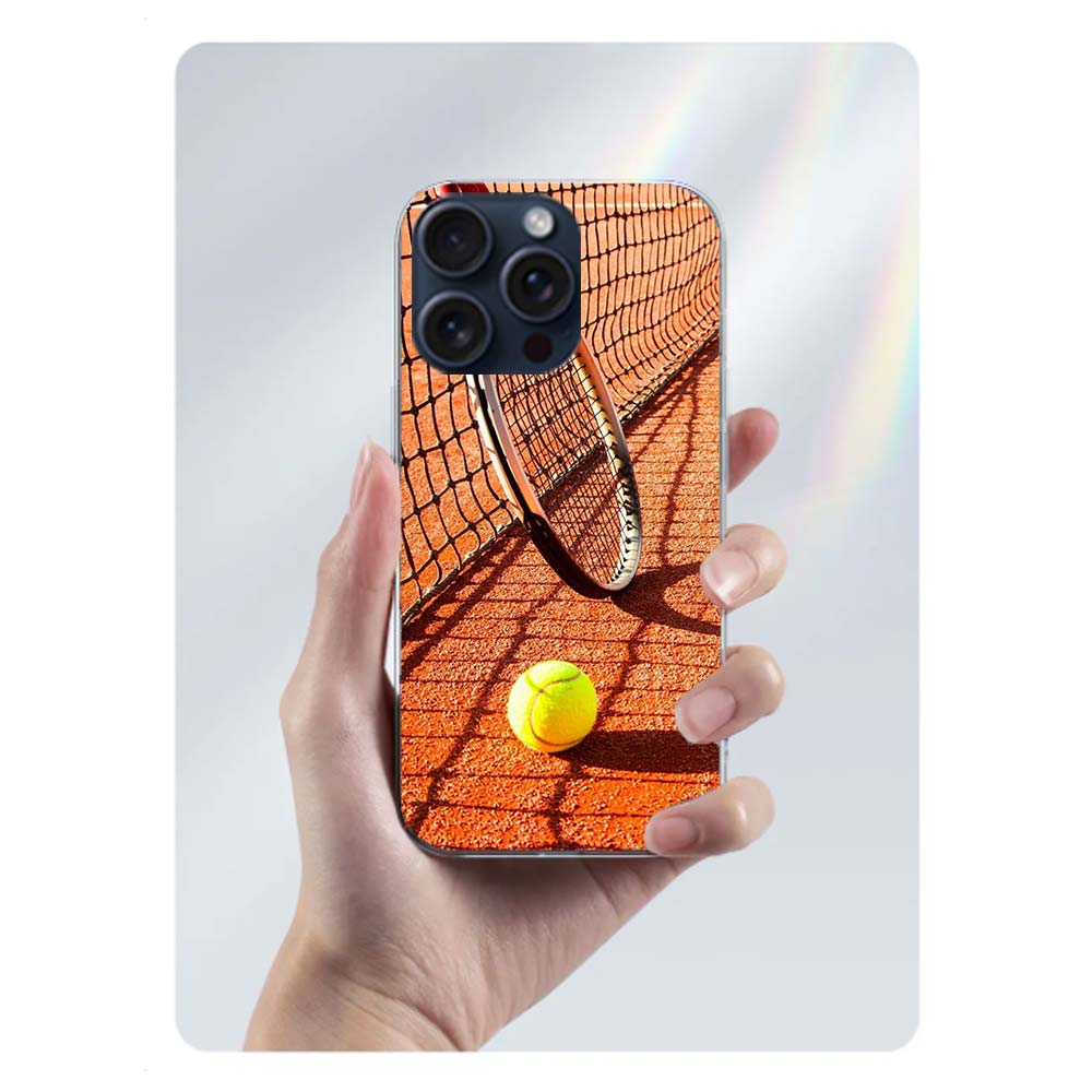 Tennis Sport Capa Handyhülle Für Iphone 17 Air 16 Pro Max 15 12 Pro 14 Plus 17E 16E 11 13 Mini Hüllen Cases Fundas Cell Klar TPU