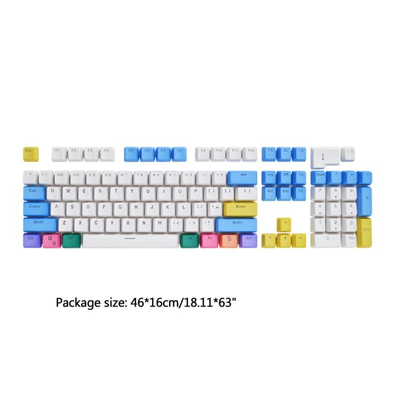 104 Keycaps Translucent Double Shot PBT for Key s Backlit For MX Switches Mechanical Keyboard Replaceable for