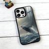Ocean Blue Whale Phone Case For iPhone17,16,15,14,13,12,11 Plus,Pro Magnetic with Magsafe Wireless Charging