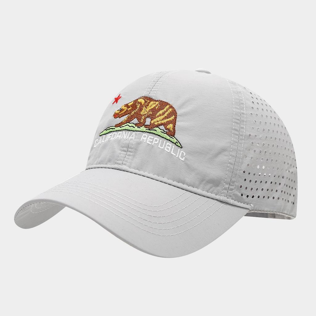 Tide American Climbing Bear Embroidery Quick-drying Baseball Cap Outdoor Sports Mountaineering Fishing Breathable Cap