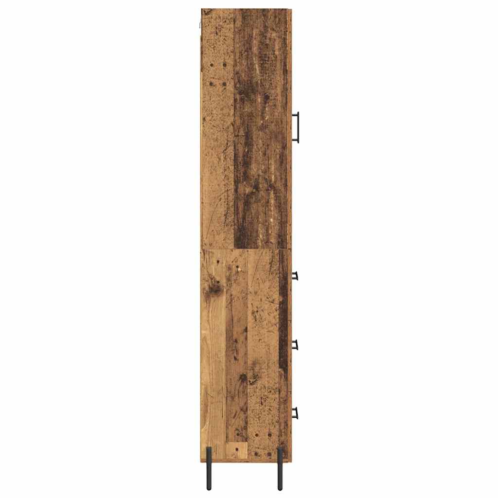 Highboard Reclaimed Wood 34.5 x 34 x 180 cm Wood Based Material