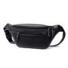Leather Waist Bag for Men Casual Crossbody Fanny Pack with Adjustable Belt
