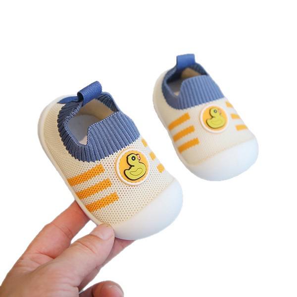 Infant Non-Slip Soft Sole Baby Walking Shoes - Lightweight Fly Knit Socks for Toddlers, Girls & Boys (Spring/Summer)