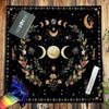 Divinations Tablecloth Moonphases Flower Astrologys Tarot Cards Tablecloth Altars Cloth Divinations Game Accessories