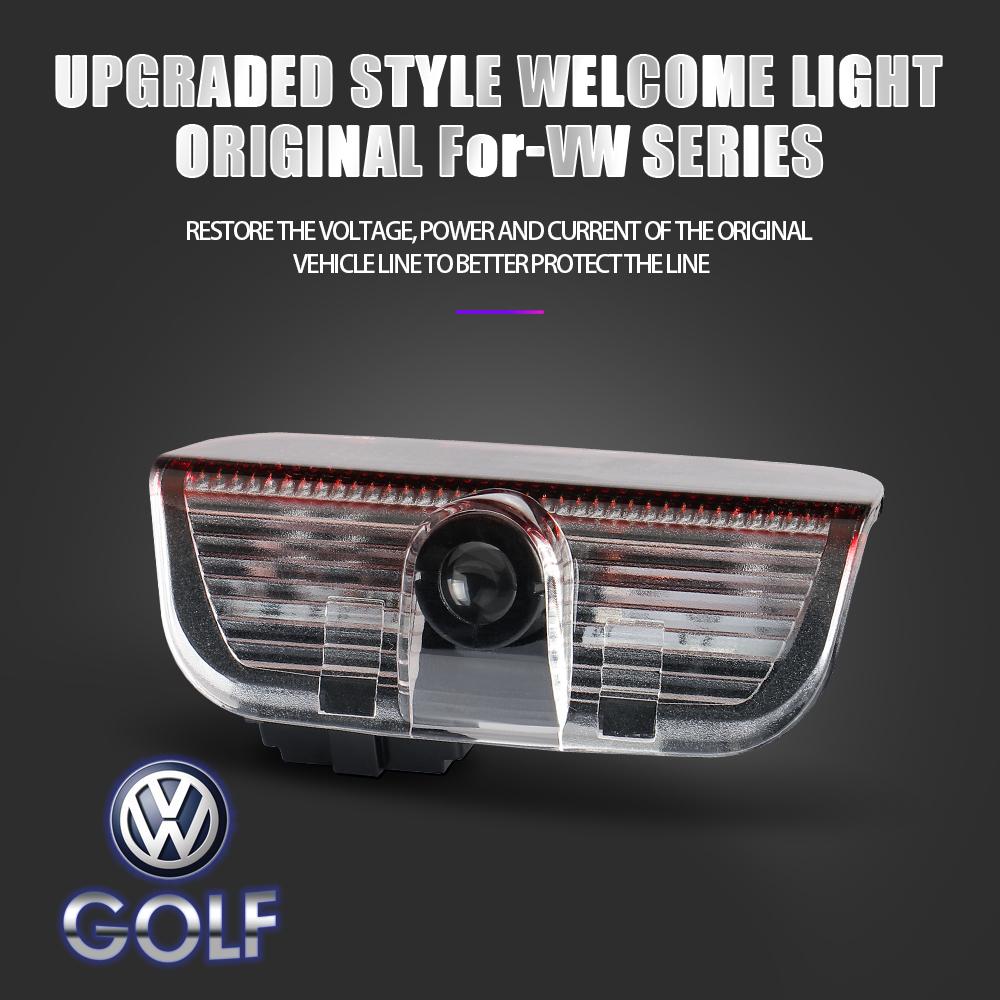2026 Hot For VOLKSWAGEN VW Car Door Wireless Welcome Lamp For Volkswagen VW New Passat Touareg 2011 Tiguan Golf 2010 Touran PHID