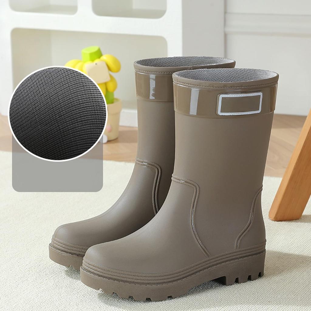 Women's Mid-Calf - Rain Boots for Outdoor Use