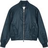 Minimalist Comfortable Drop Shoulder Long Sleeve Pilot Jacket Women Jackets Navy-Blue 40WL591-PPK