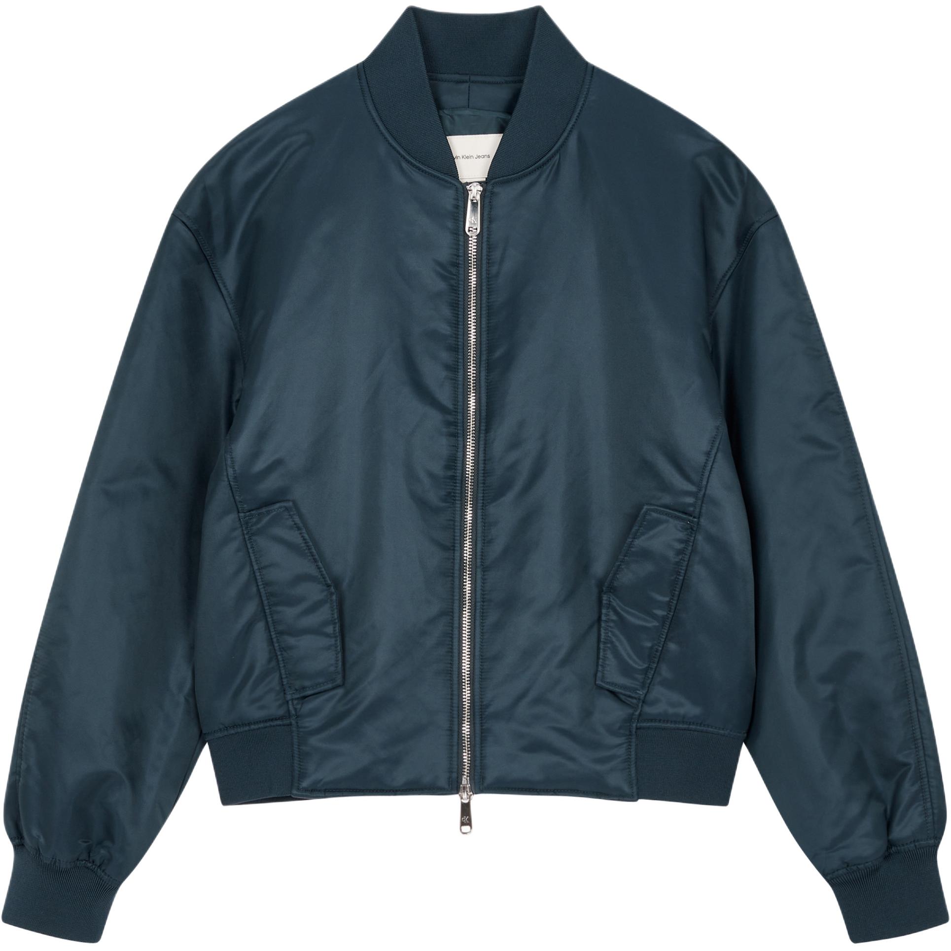 

Calvin Klein Minimalist Comfortable Drop Shoulder Long Sleeve Pilot Jacket Women jackets Navy-Blue 40WL591-PPK S