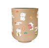 Wahodo Vakuově uzavřený yunomi šálek, 300 ml, s Maneki-neko (Šťastná kočka) Design, Vakuově izolováno, Udržuje nápoje horké nebo studené, Ideální pro použití v kanceláři,
