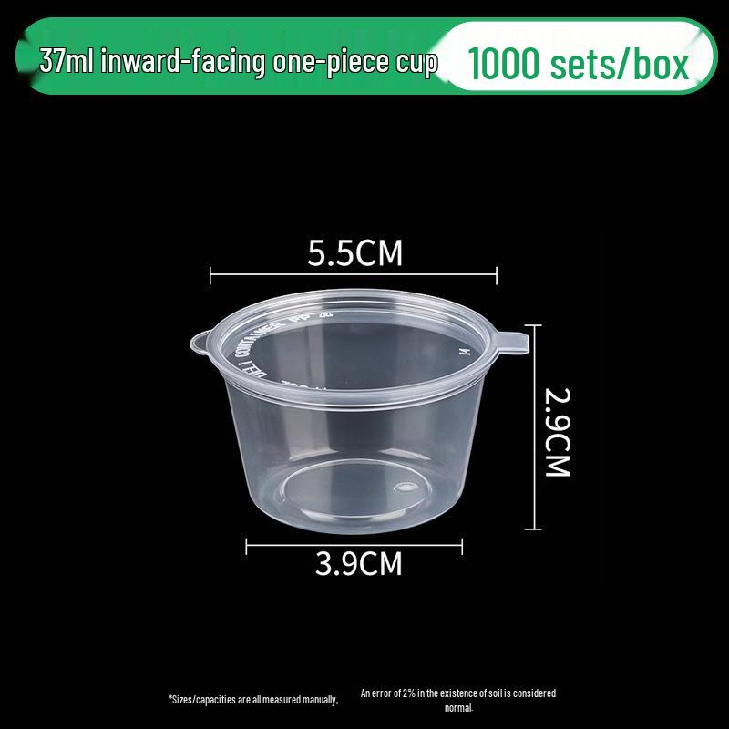 Round Disposable Sauce Cups - 25/50/100ml | Portioning & Takeaway Containers
