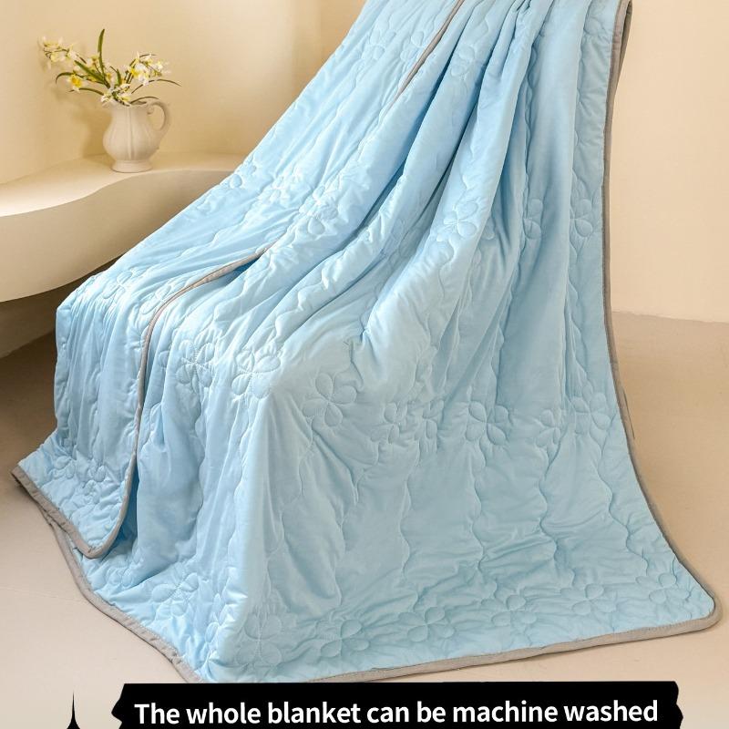 New Cool Silk Summer Quilt, Summer Cool Quilt, Air Conditioner Quilt, Solid Color, Simple Japanese Style