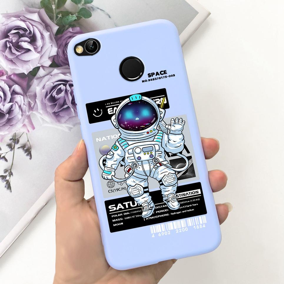 For Cover Xiaomi Redmi 4X Phone Case 2023 New Fashion Black Cat Sky Astronaut Back Bumper Soft Silicone TPU For Redmi4x 4 x