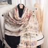 Women Thin Floral Printed Fashion Casual Neck Scarf Shawl For Ladies Holiday Gift