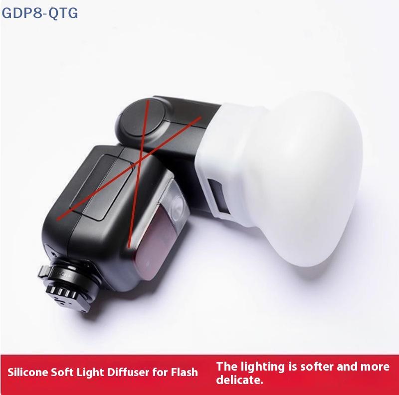NEW 1Pcs Diffuser Bounce Dome Soft Silicone Flash Cap
