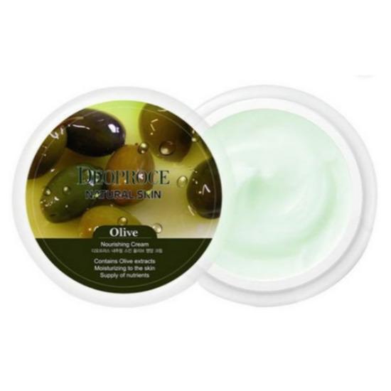 Deoproce Natural Skin Olive Nourishing Cream Deep Moisturizing & Smooth Care 100g