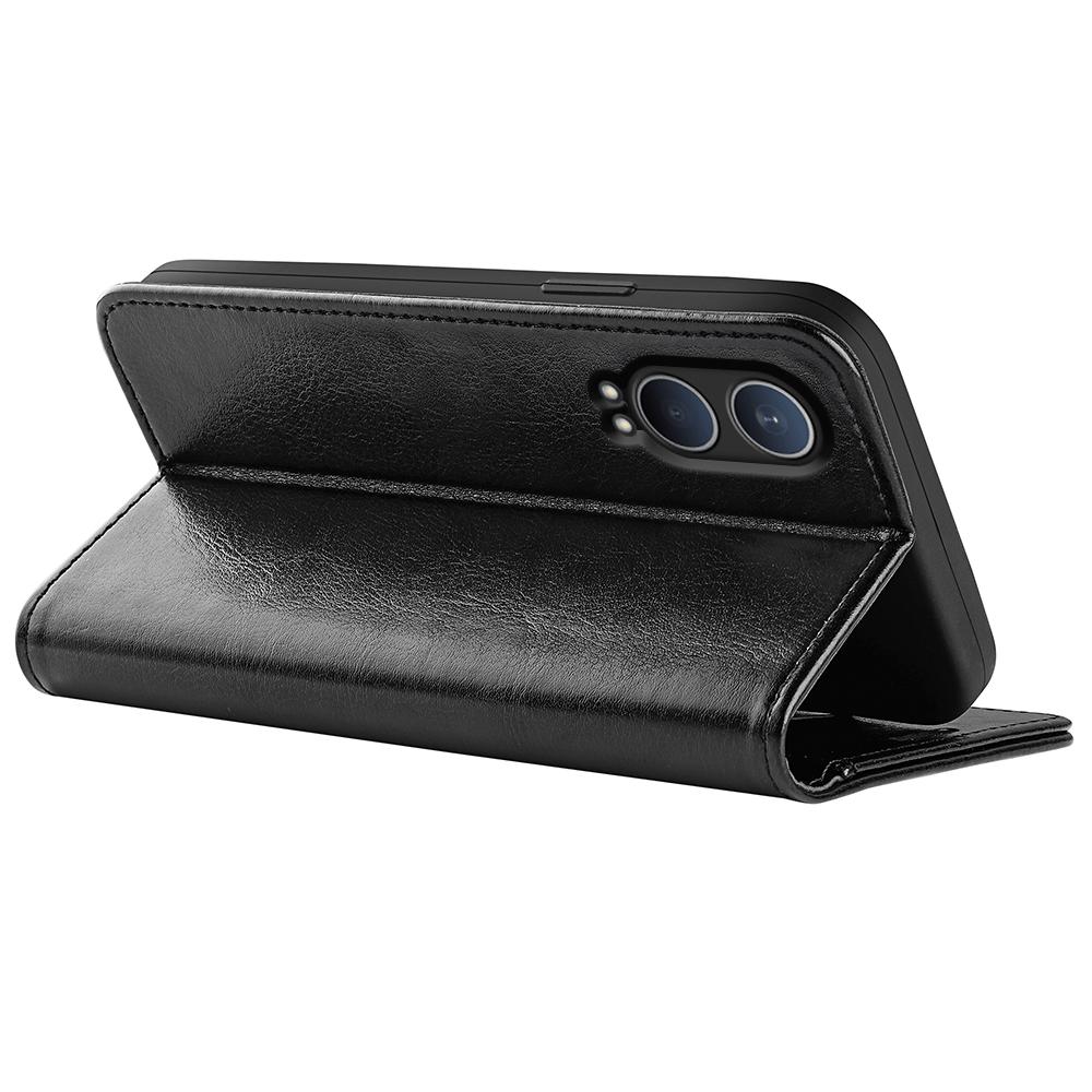 For OnePlus Nord CE4 Lite 5G/Oppo K12x 5G (China) Wallet Phone Case Crazy Horse Texture Stand Leather Cover