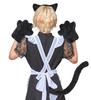 Clearstone Flauschiges Tier-Set Cosplay Halloween Schwarze Katze Unisex Schwarz