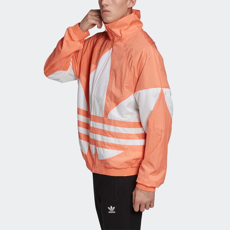 Adidas Originals Trefoil Zip-Up Track Jacket Men Outerwear Orange FM9890