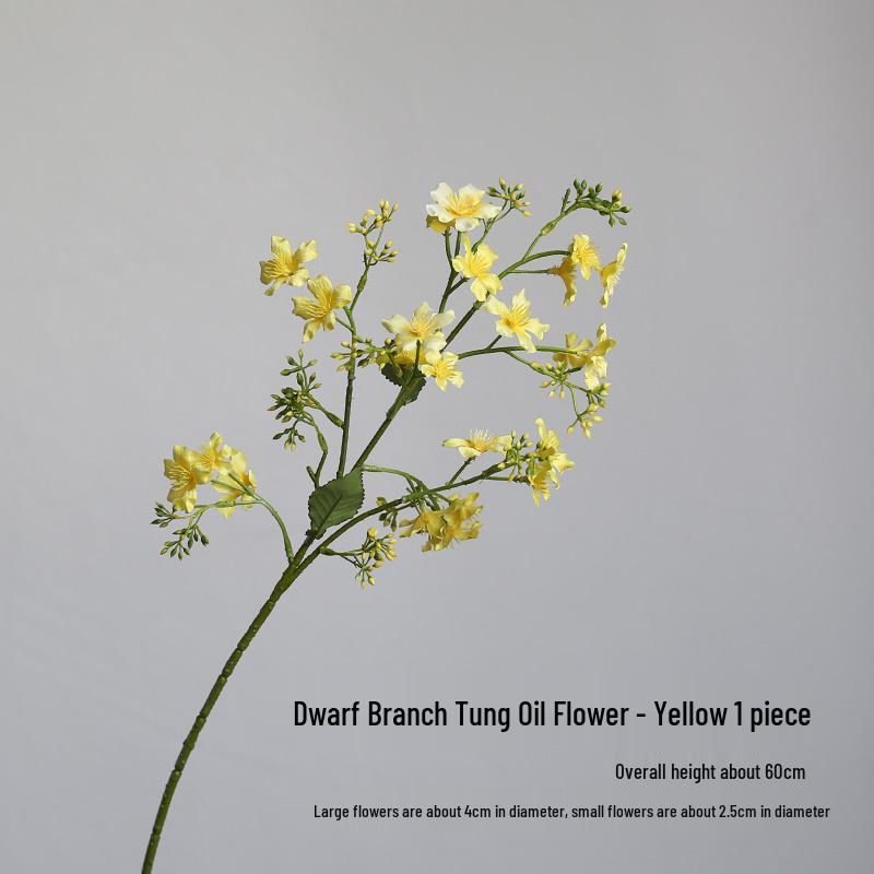 

Сільський Тунг Малий Жовтий Квітковий Арт-Декор - Штучні Квіти Ріпаку для Фотографічних Реквізитів