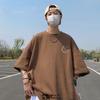 American Fashion Cotton Short-sleeved T-shirt Men's Summer T-shirt Loose Half-sleeve Teenage Top Clothes
