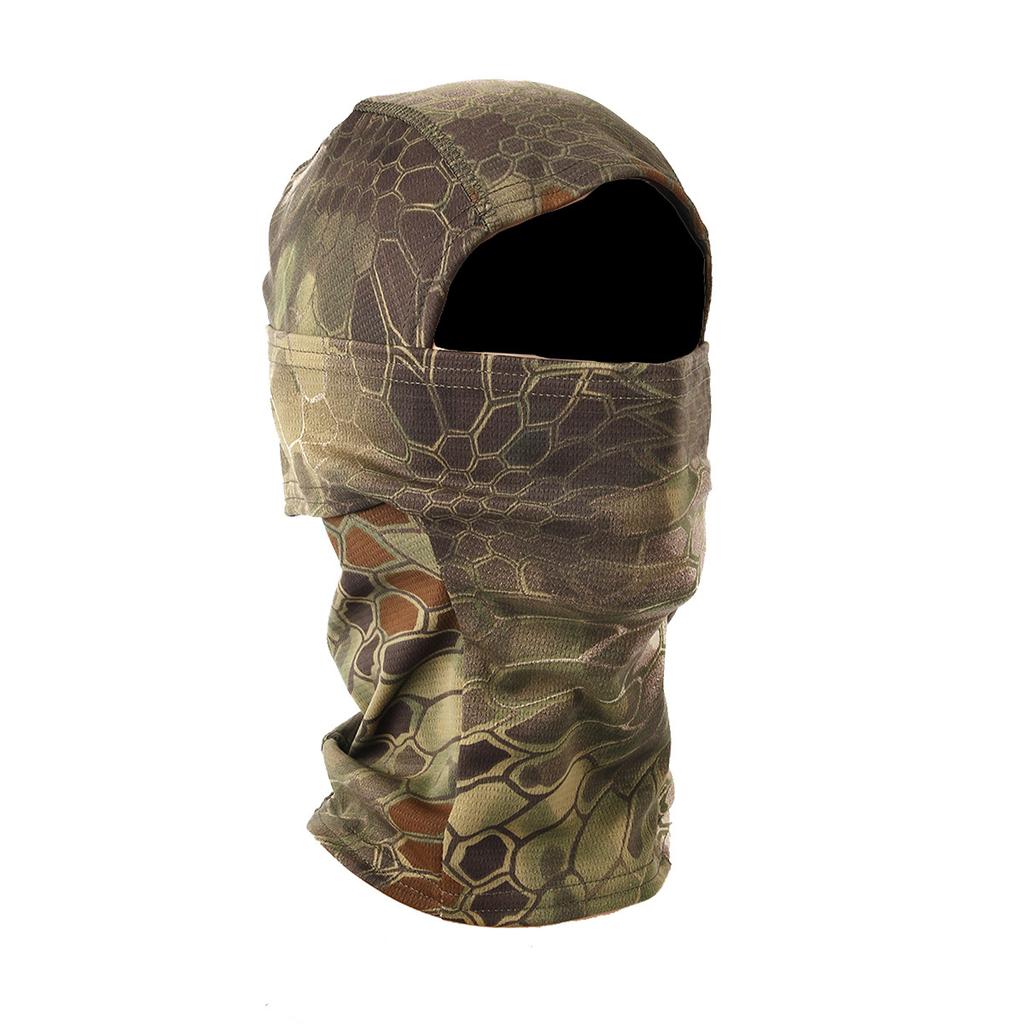 Python Pattern Camouflage Tactical Headgear Riding Protection Quick-drying Mask Camouflage Sunscreen Outdoor Headscarf Scarf Bib