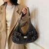 Denim Shoulder Bag Large Capacity Women's Crossbody Bag Commuter Tote Bag Mother Bag