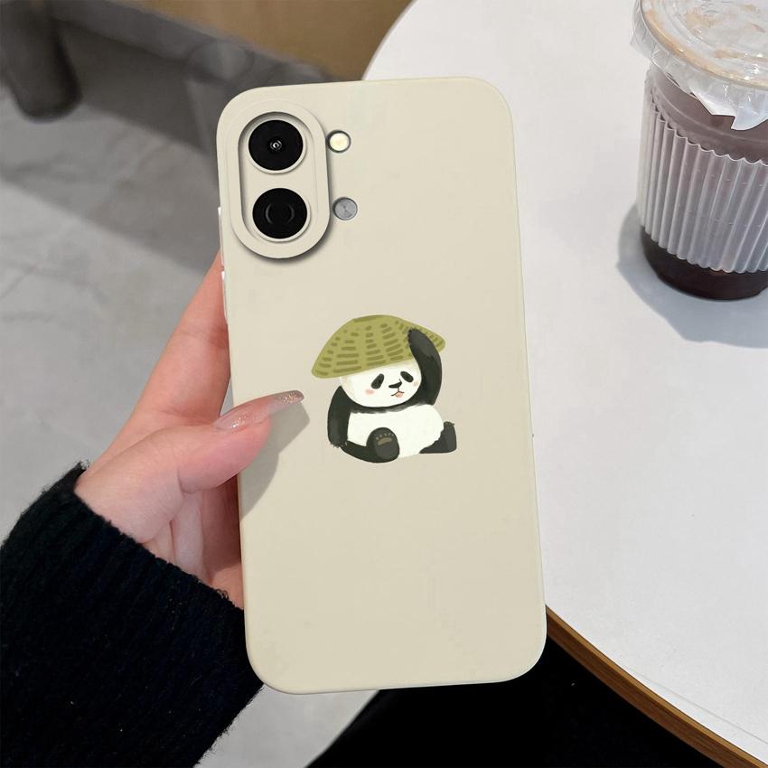 Pour Tecno Spark Go 3 2 1S 40C 30 40 Pova 7 Ultra Pro Neo Coque de Téléphone Ours Panda Câlin Coque Premium Silicone Liquide Souple Léger Coque antichoc