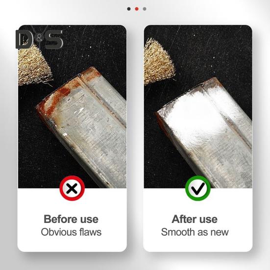 Wire Wheel Brush Rotary Tool Rustproof Corrosion Resistant Wide Application Reusable Easy To Install Coated Crimped Wire Brush