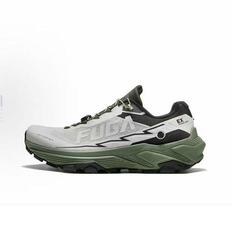 FUGA EX3 Outdoor Trail Shoes, Non-slip Breathable Hiking Shoes for Men & Women 39 серо-зеленый